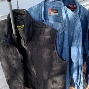 Two denim shirts & a vest